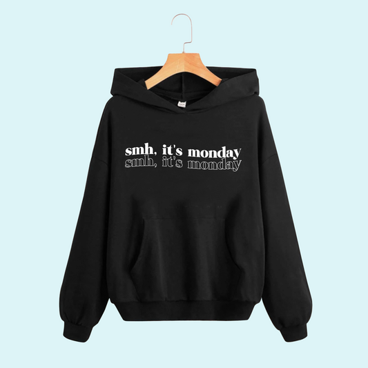 Little Black Hoodie - SMH, it's monday