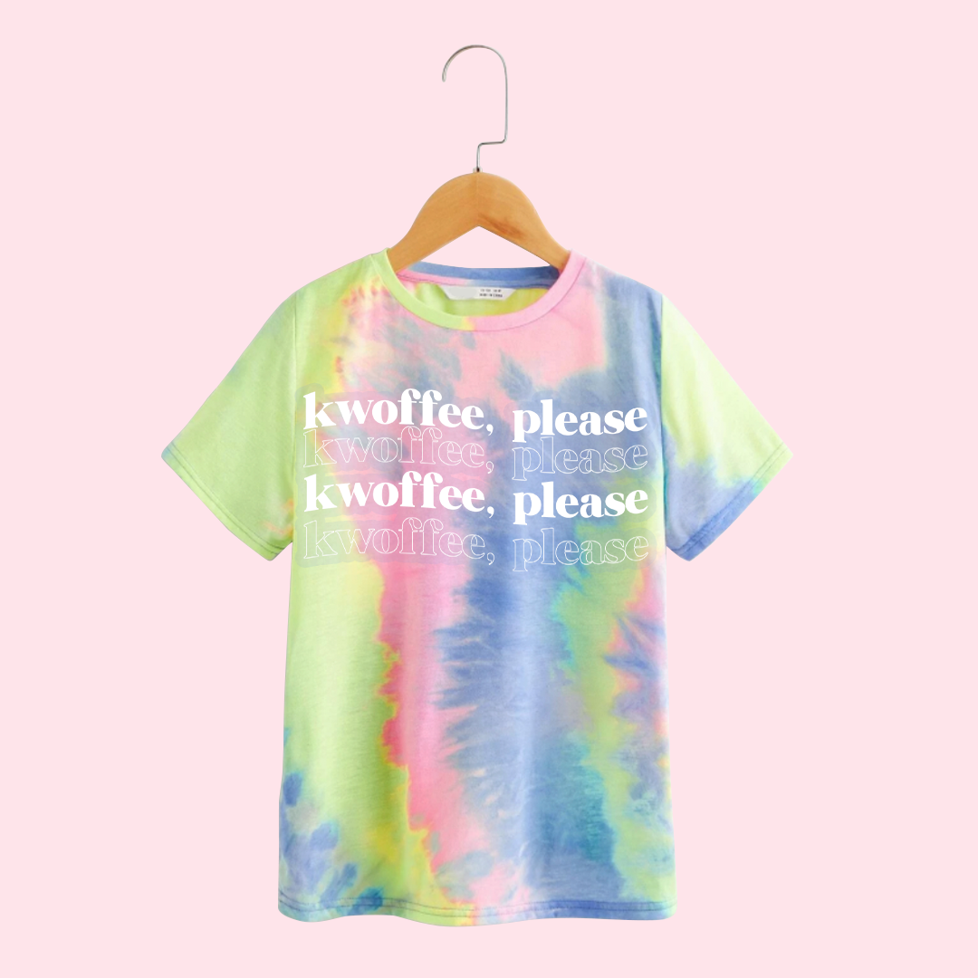 Tie Dye T-Shirt - Kwoffee, Please